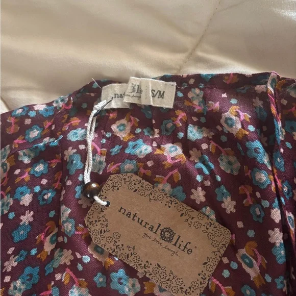 Brand new with tags Sierra Mixed Print Kimono from Natural Life. - Picture 3 of 5